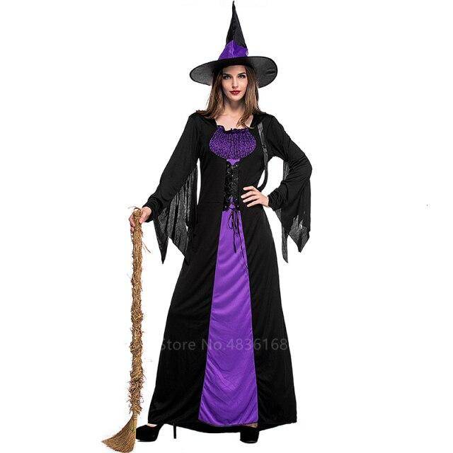 Halloween Witch Vampire Costumes for Adult Women-