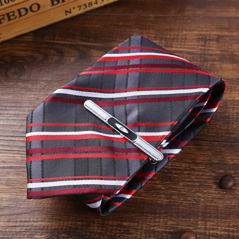 Fashion Men's Gift Box of Leather Belt Wallet Tie and Cufflinks-