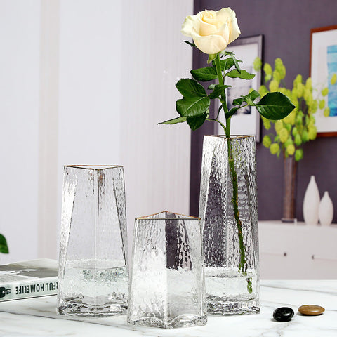 Artemis Triangle Glass Vase