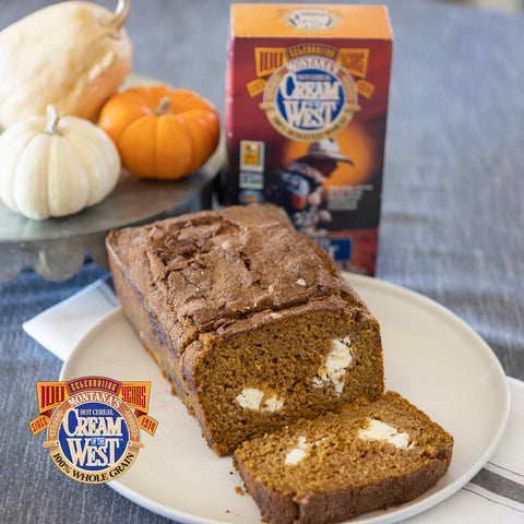 Enjoy all the favorite flavors of fall in this moist and irresistible quick bread with the added benefit of Cream of the West Roasted Wheat.