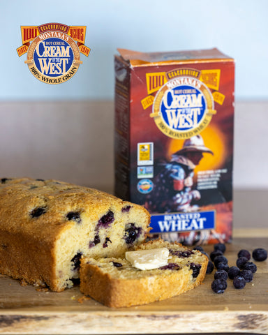 SOUR CREAM BLUEBERRY LEMON POUNDCAKE A guilt-free poundcake? Not quite, but adding high protein, whole grain roasted Montana wheat to the mix certainly takes it up a notch! 