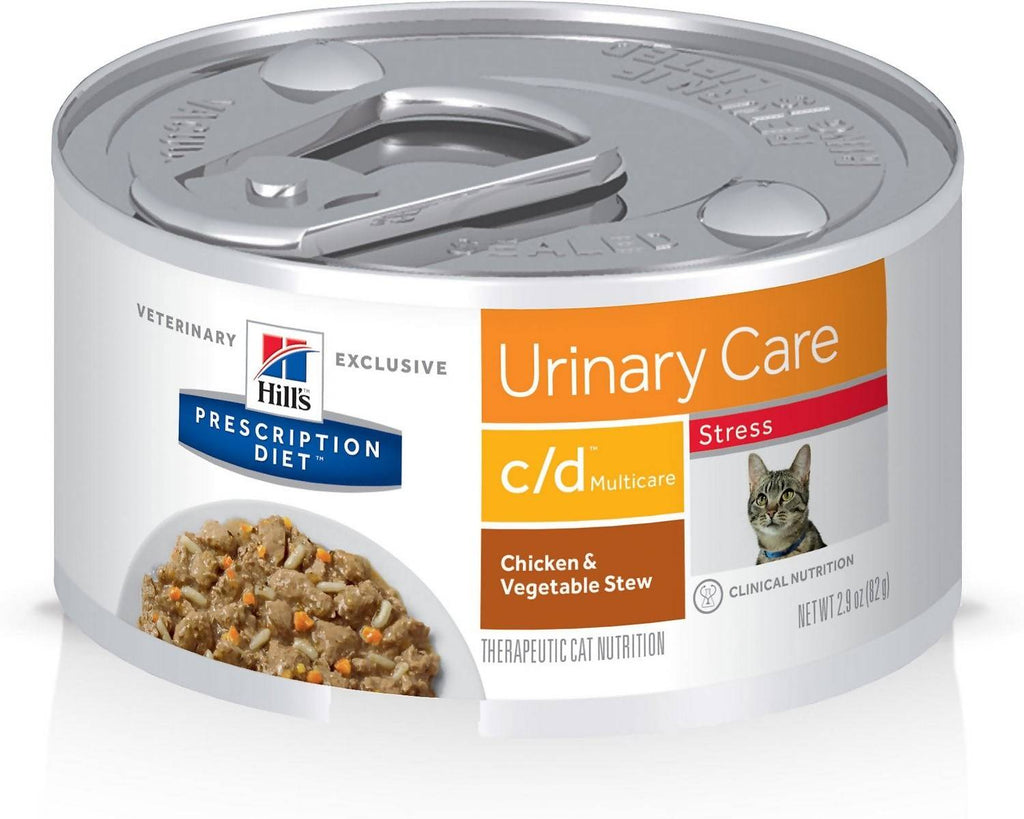 Hills® Hill's Prescription Diet c/d Multicare Urinary Care Stress Chicken & Vegetable Stew Canned Cat Food | Barkmall: Spend less Pet Food, Products, Supplies. Smile