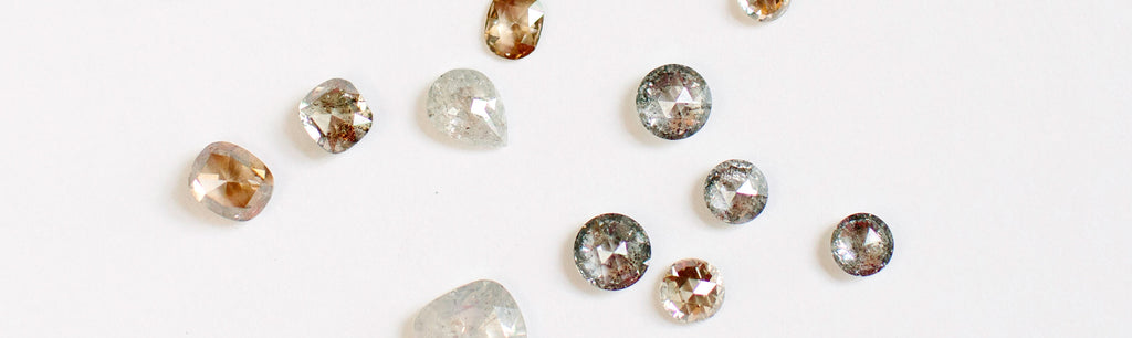Rose cut diamonds from EC Design Jewelry in Minneapolis, MN.