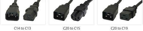 Common power cord types