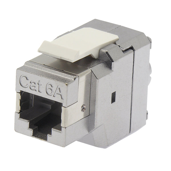 Cat6a RJ45 Shielded Keystone Coupler Snap in Jack