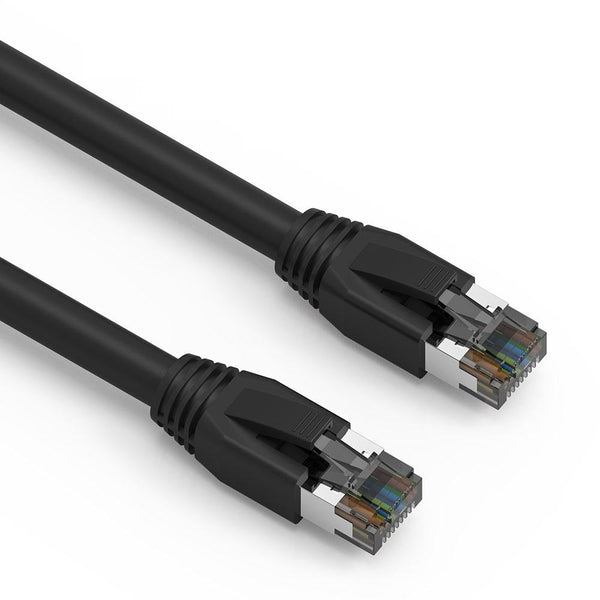 Cat.8 S/FTP Ethernet Network Cable Black 24AWG