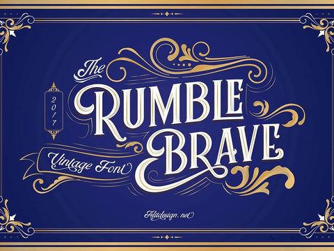 Rumble Brave is a vintage typeface for that hand-painted sign feel