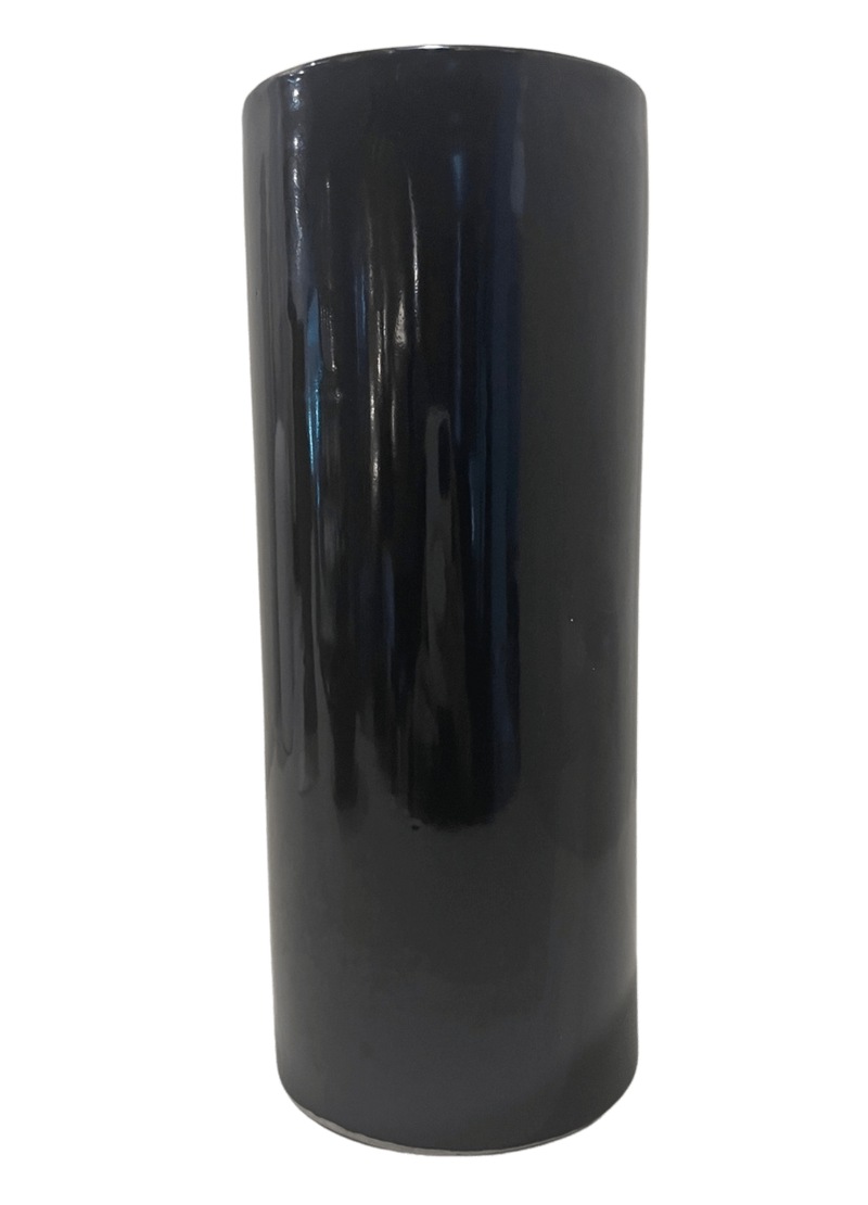 Black Cylinder Vase – Arcade Home