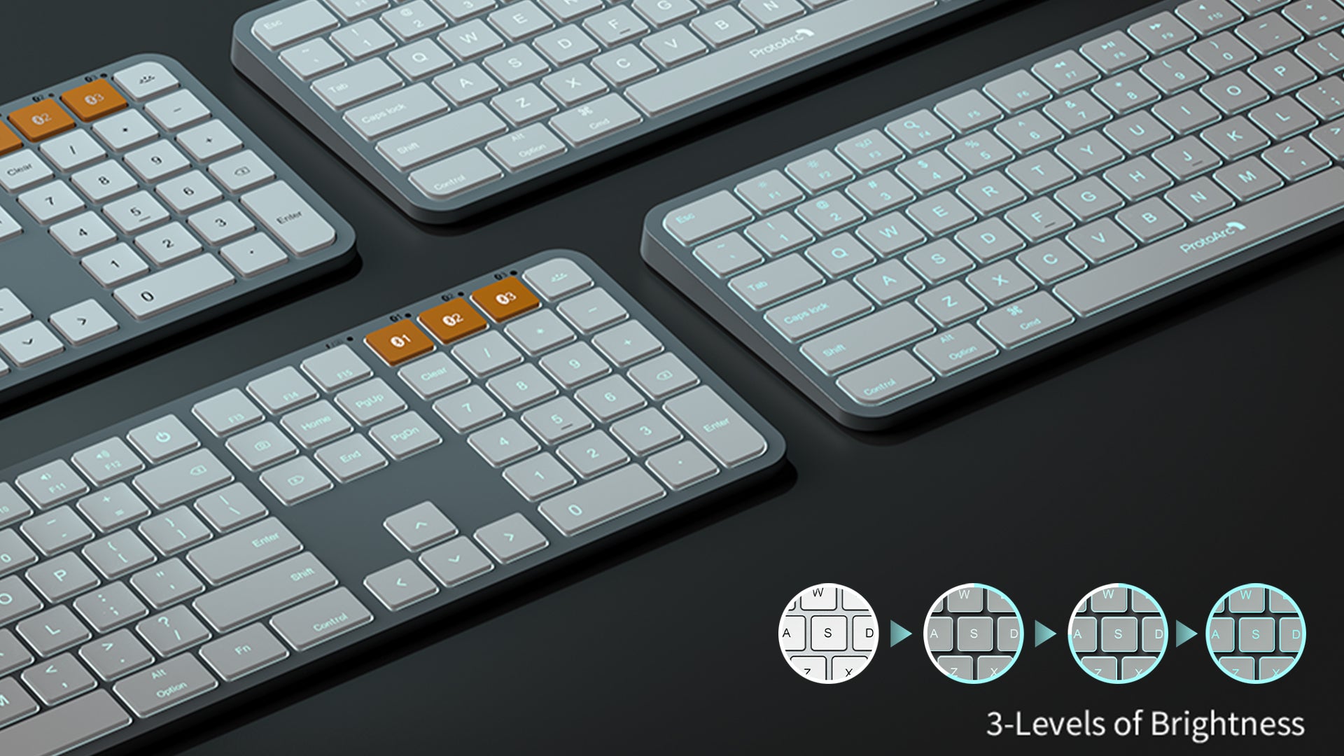 KM100-A Backlit Bluetooth Keyboard and Mouse Combo
