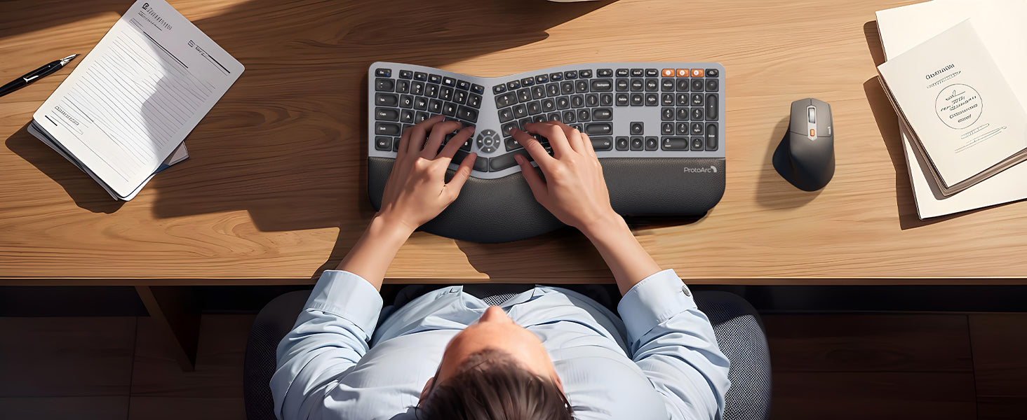 EKM01 Plus Ergonomic Keyboard Mouse Combo