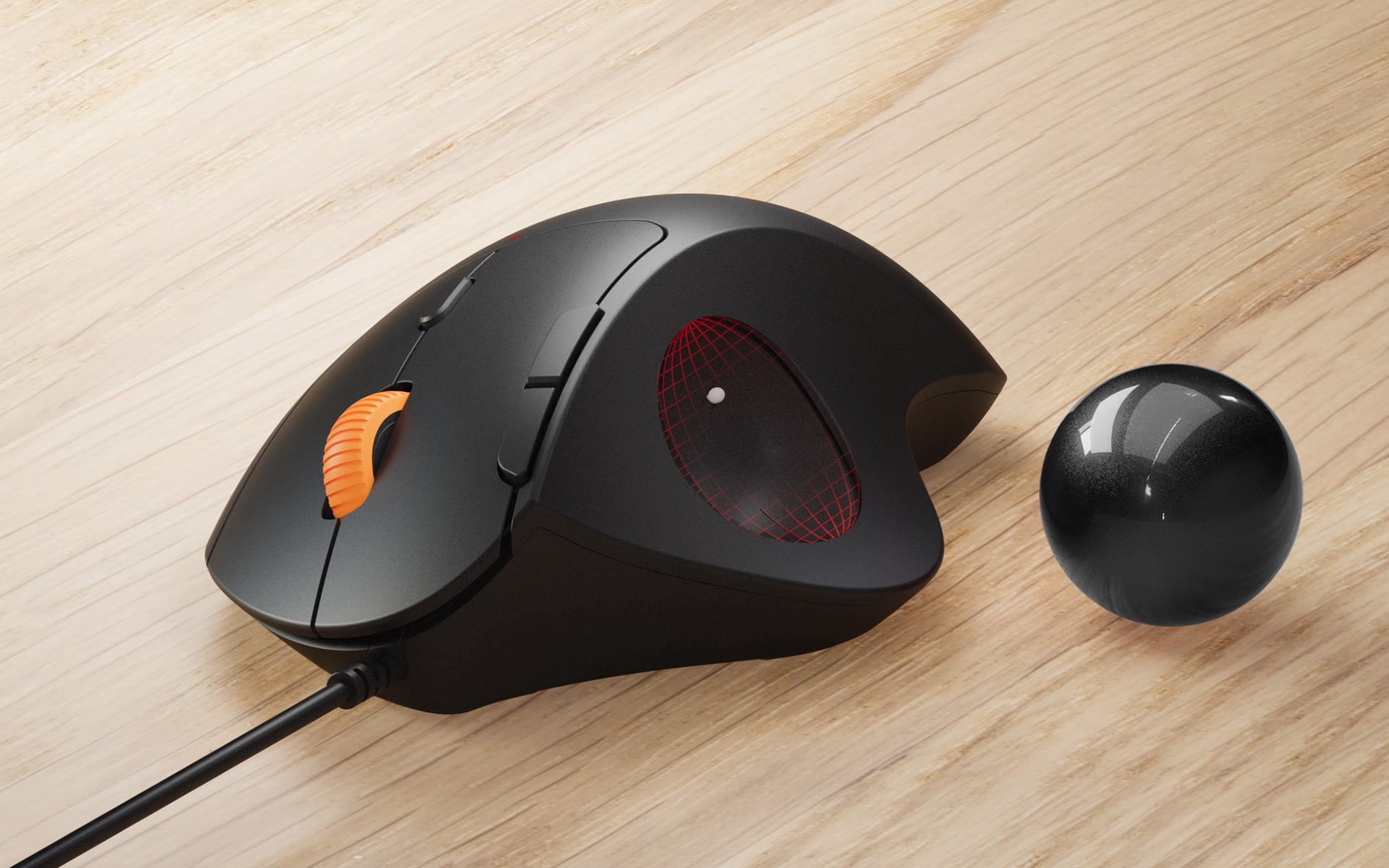 EM04 Wired Trackball Mouse