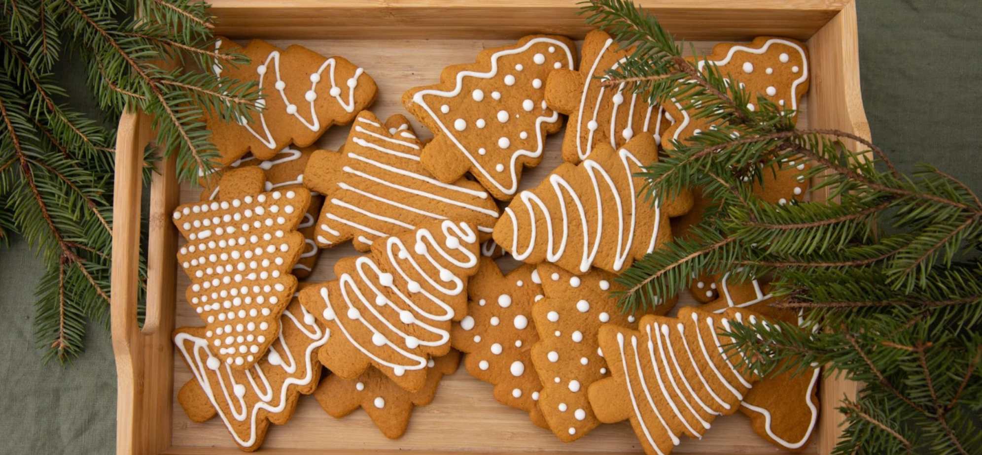 Christmas gingerbread snacks