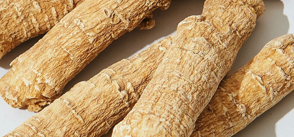 Ginseng root to boost collagen.