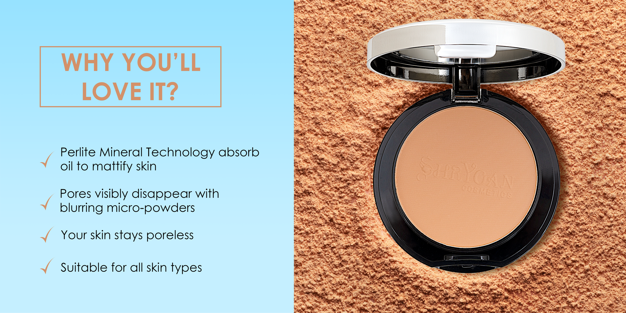 Shryoan 2 in 1 Compact Powder