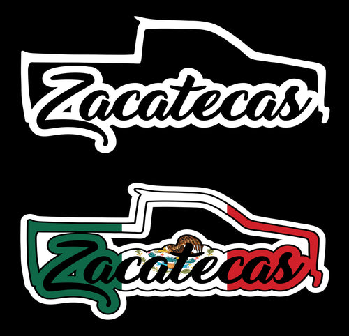 Zacatecas, Map of Mexico Sticker by Fr33m4n1111