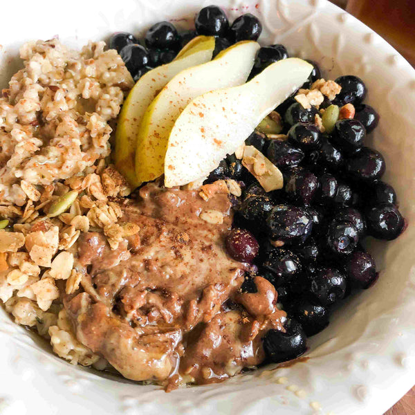 Blissful Blueberry & Pear Oatmeal Bowl