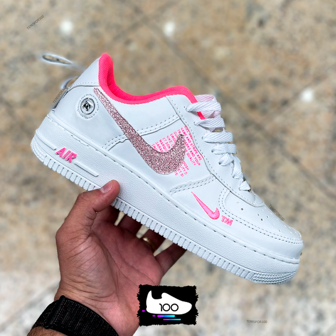 nike air force 1 pink glitter