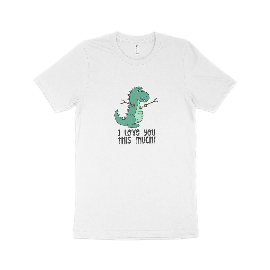 I Love You This Much Dinosaur T-Shirt Made in USA