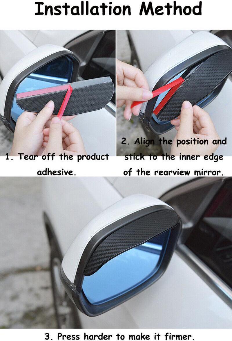 Details about   Rear View Side Mirror Rain Board Eyebrow Guard Sun Visor Car-Accessories Newest 