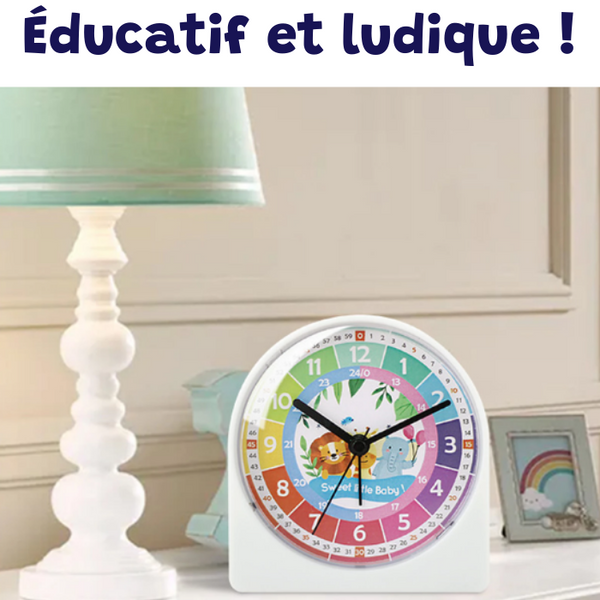 KIPIDA Reveil Enfant Educatif, Réveil éducatif pour Enfants sans Tic-tac  avec Veilleuse Snooze Analogique Horloge Apprentissage Enfant Anniversaire  Cadeaux de Noël pour Fille Garçons : : Cuisine et Maison