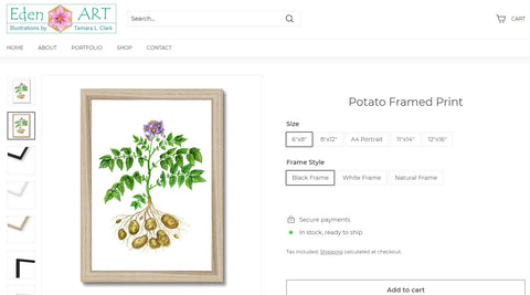 Go to Shop page for Potato illustration by Tamara Clark