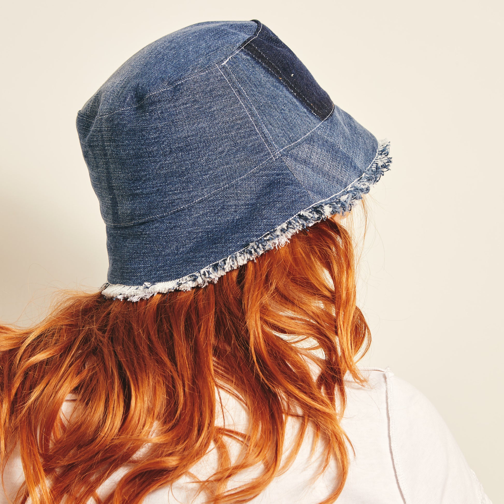 Jane Frayed Patchwork Bucket Hat