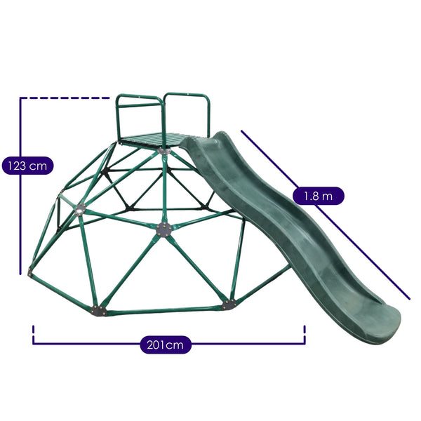 Hero Dome Climber 2m With Slide Measurements