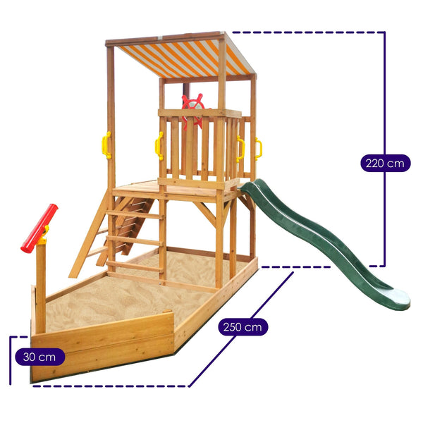 Ships Ahoy Play Centre with measurements