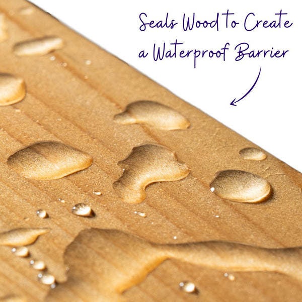 Waterproofing Wood Stain And Sealer Creates A Clear Waterproof Barrier