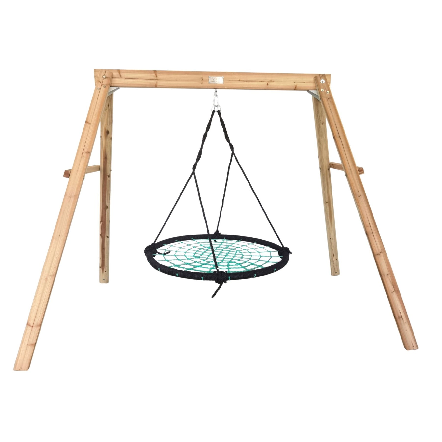 swing set with web swing