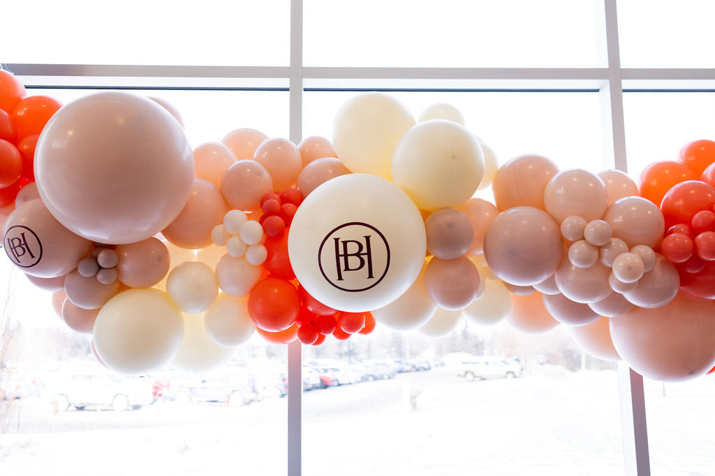 H&B Balloons in window