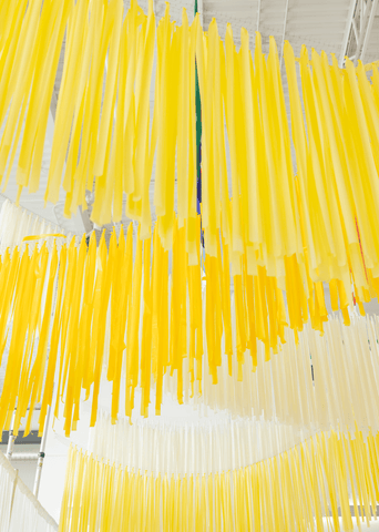 Decorative yellow fringe