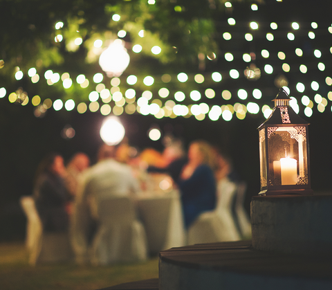 Outdoor Candle Décor