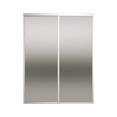 Image of Doors22 160x96 Glass Sliding Room Divider Frosted 4 Panels