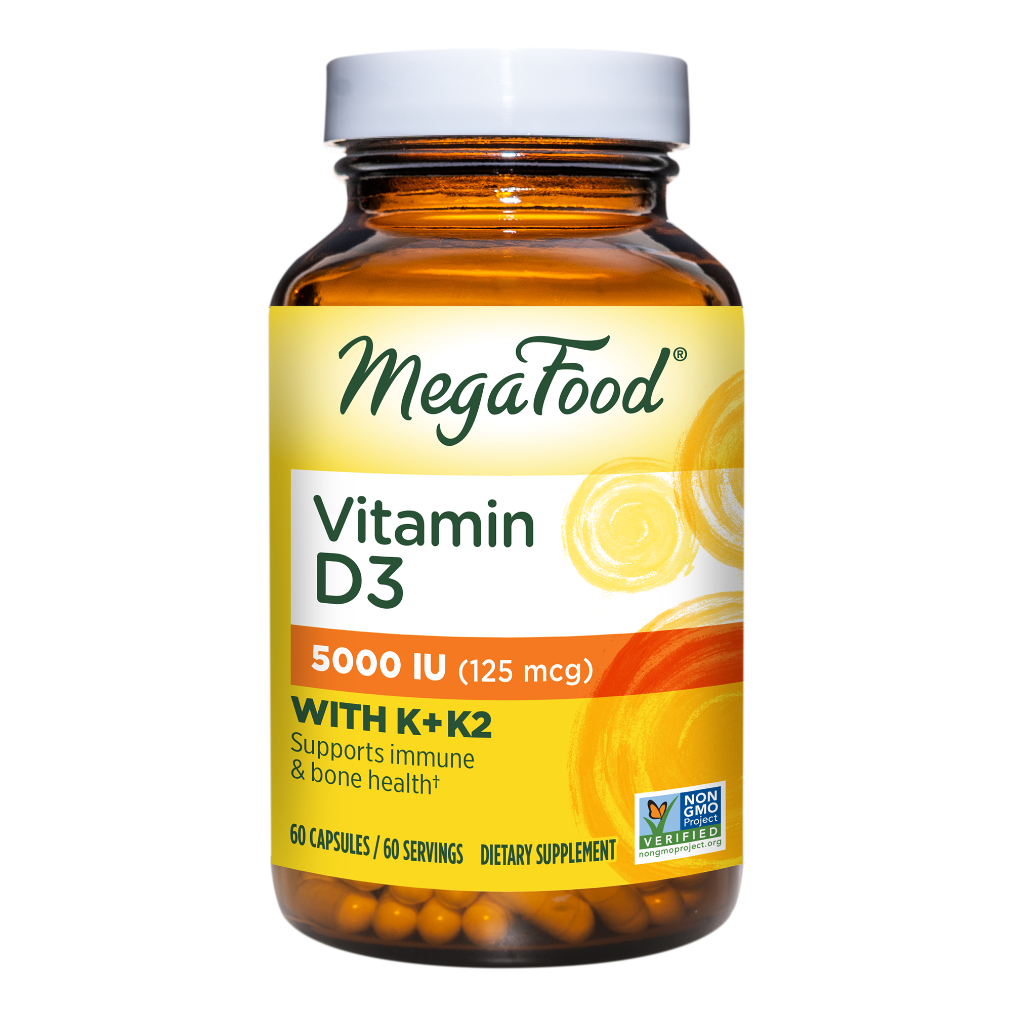 Image of Vitamin D3 5000 IU (125 mcg) plus K & K2