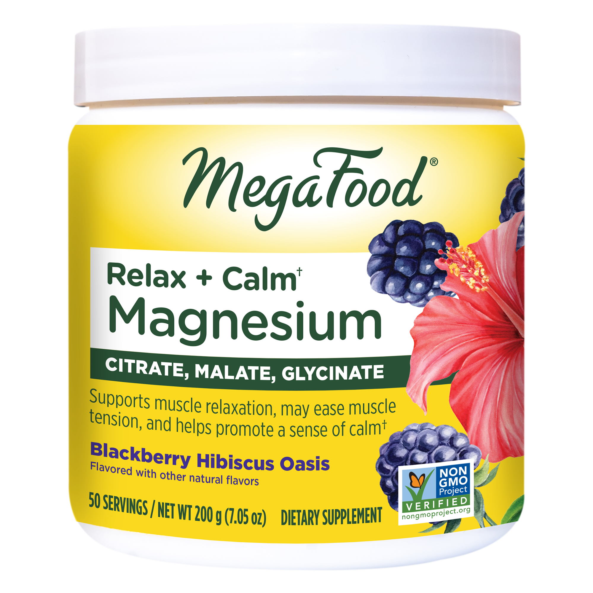 Relax + Calm† Magnesium Powder - Blackberry Hibiscus Oasis Flavor