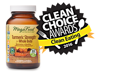 Clean Eating Award MegaFood Turmeric Strength for Whole Body