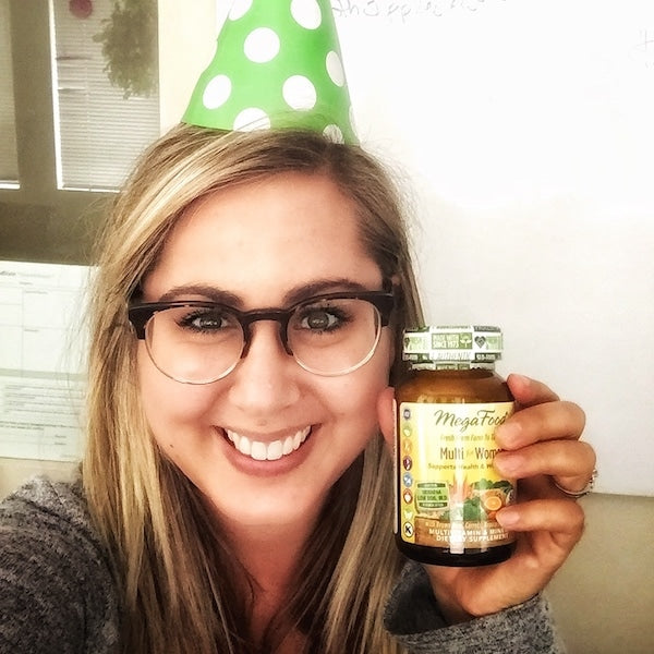 Abigail with MegaFood Women's Multivitamin