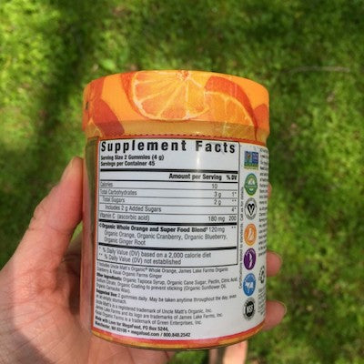 MegaFood C Defense Gummy Vitamins Label
