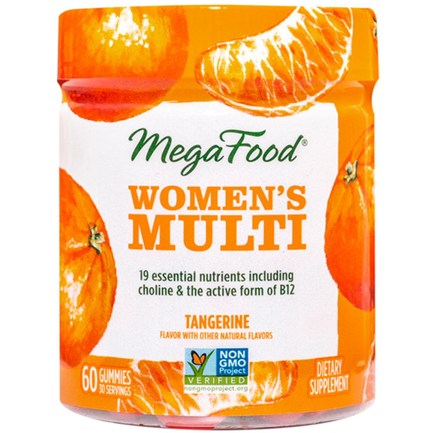 MegaFood Women's Multi - Multivitamin for Women - Gummy Vitamins - Vitamin  C, Vitamin D, Zinc, Vitamin B12 & Choline - Immune Support & Bone Health 