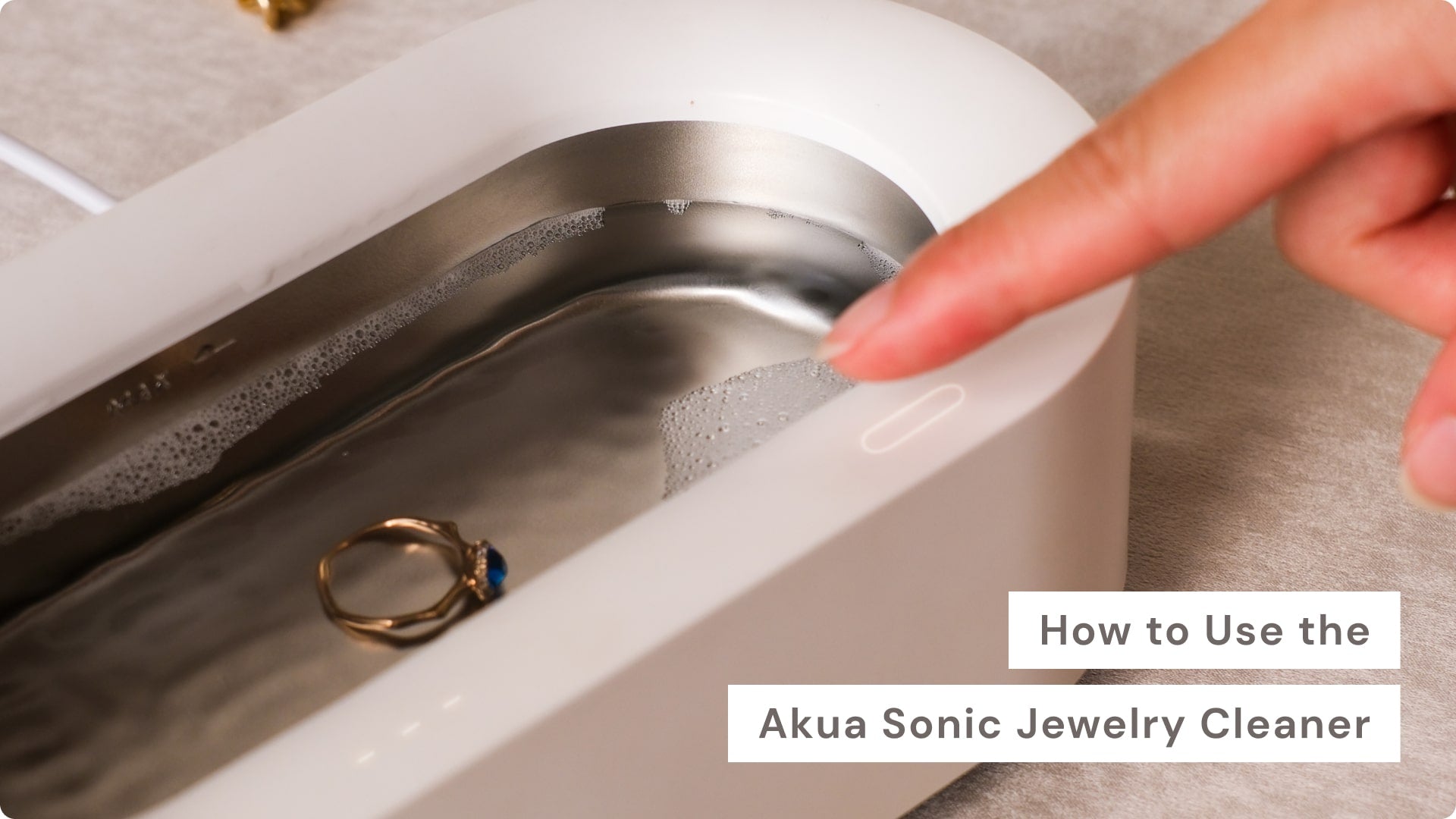 how to use akua sonic ultrasonic jewelry cleaner