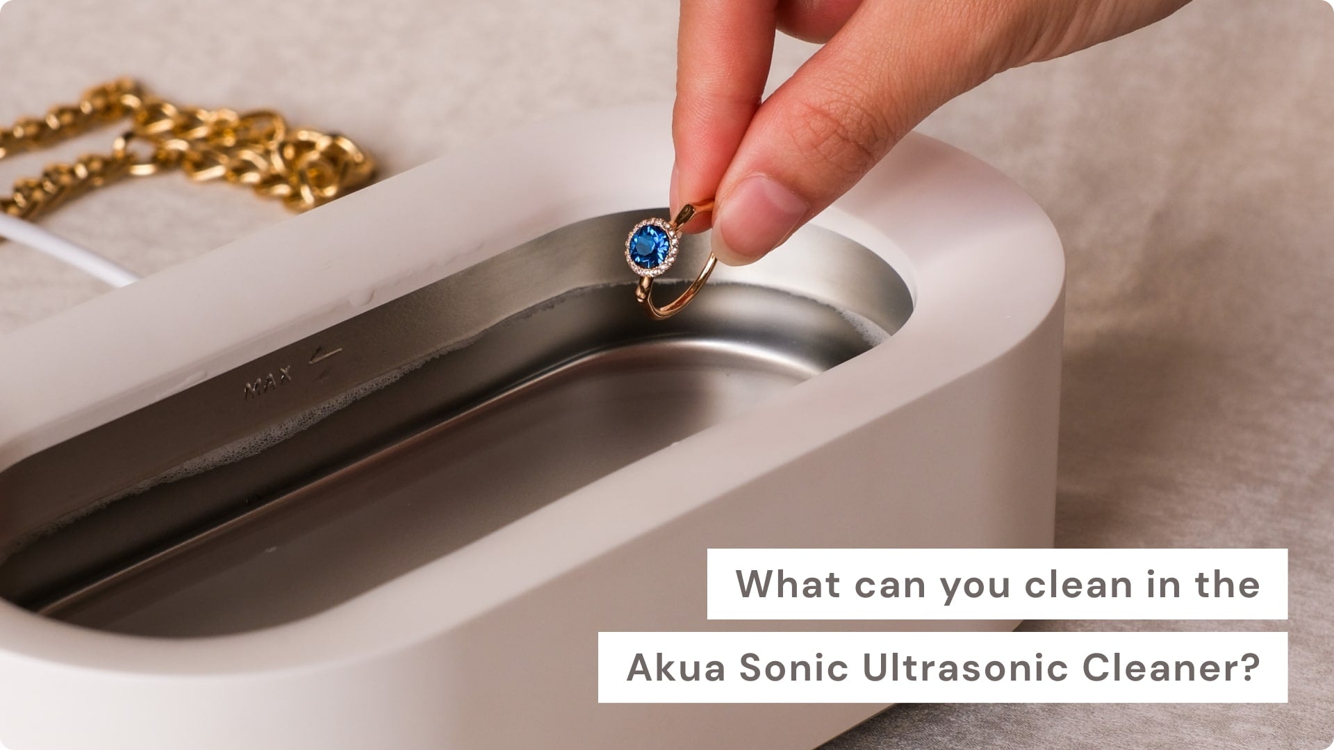 Ultrasonic Gold, Silver, Jewelry (& more!) Cleaner 