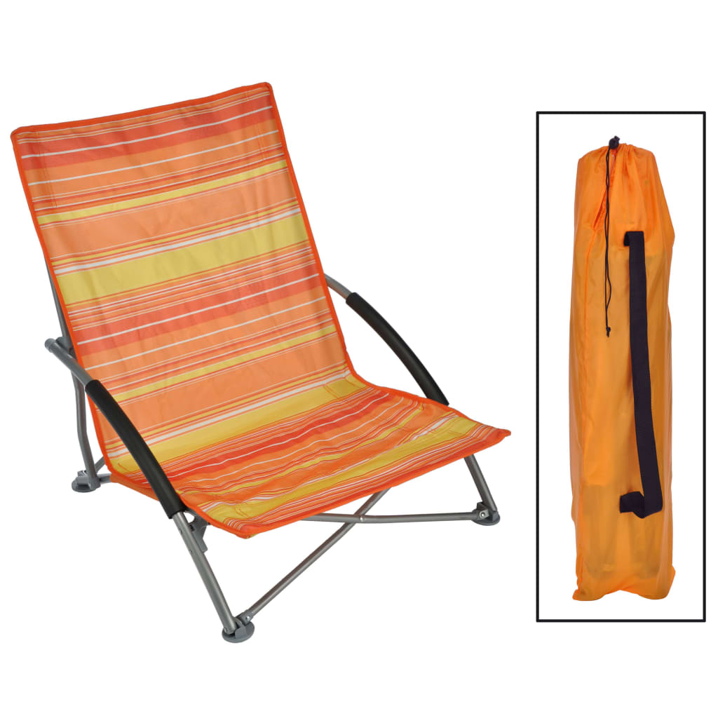 Billede af HI foldbar strandstol 65x55x25/65 cm orange