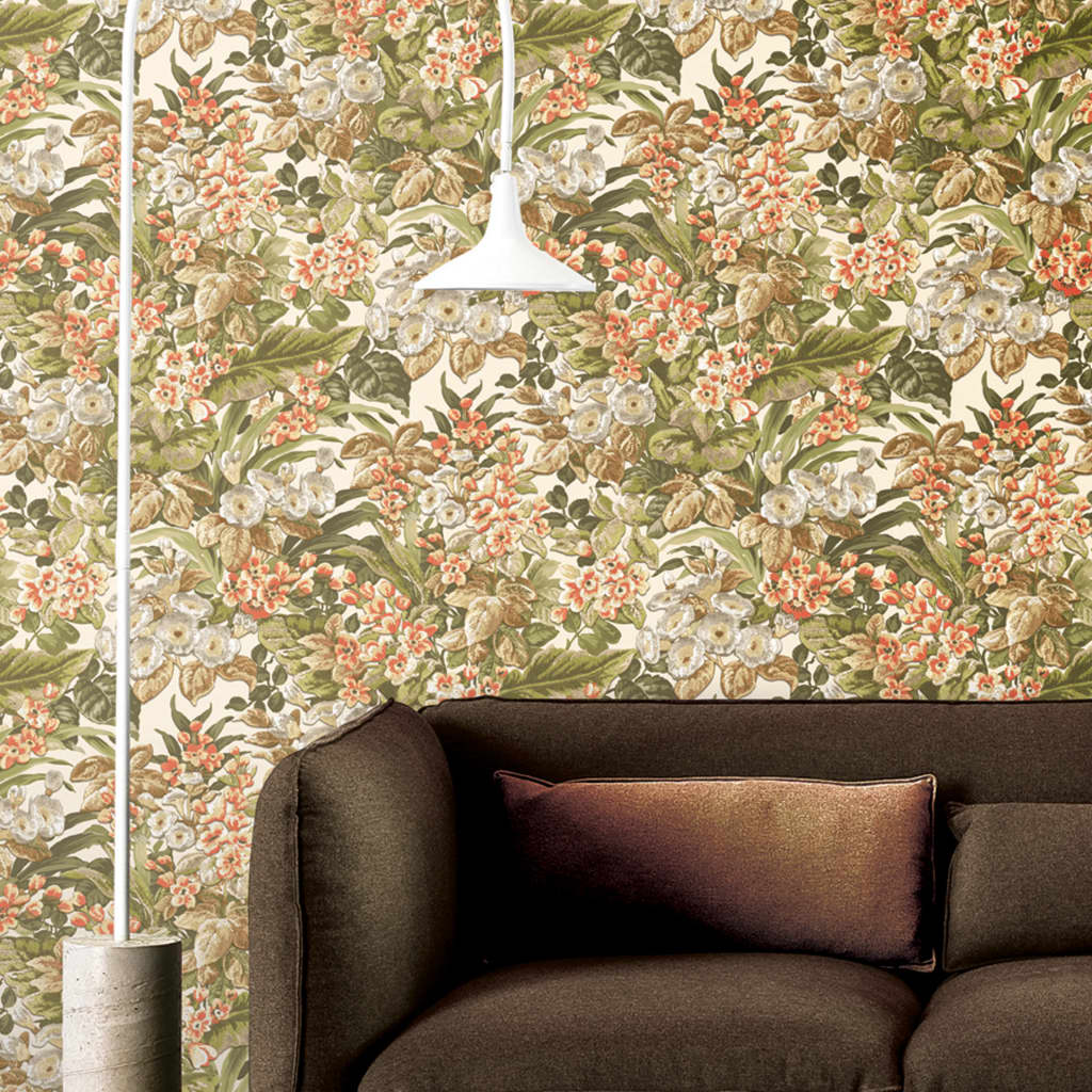 Billede af DUTCH WALLCOVERINGS tapet Floral flerfarvet