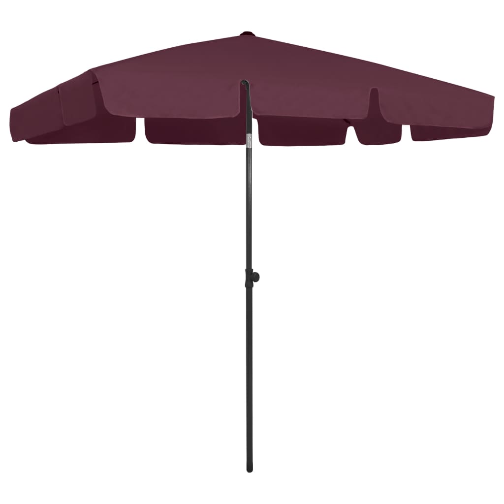 Billede af strandparasol 200x125 cm azurblå hos BoligGigant