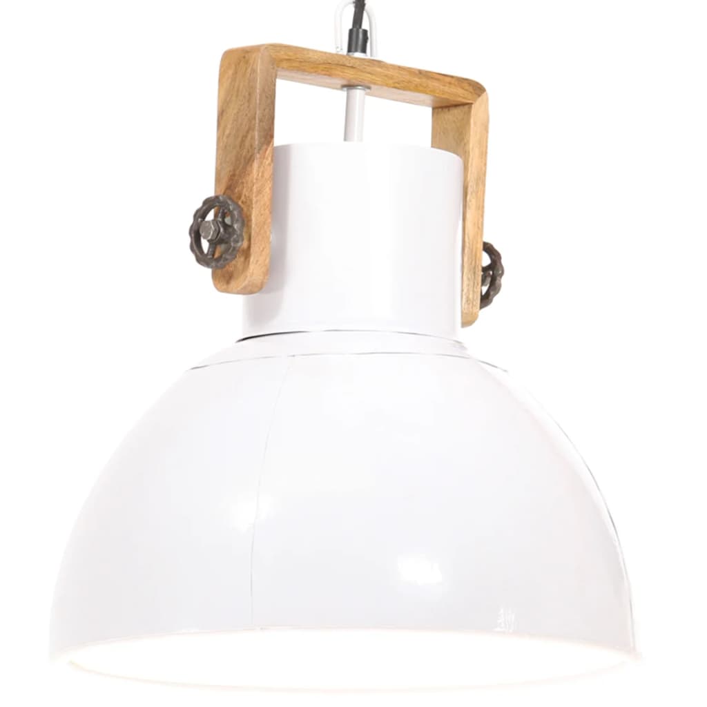 Billede af industriel hængelampe 25 W rund 40 cm E27 hvid