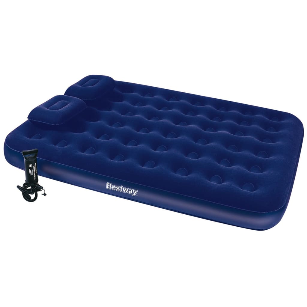 Billede af Bestway luftmadras med pude og pumpe 203x152x22 cm 67374