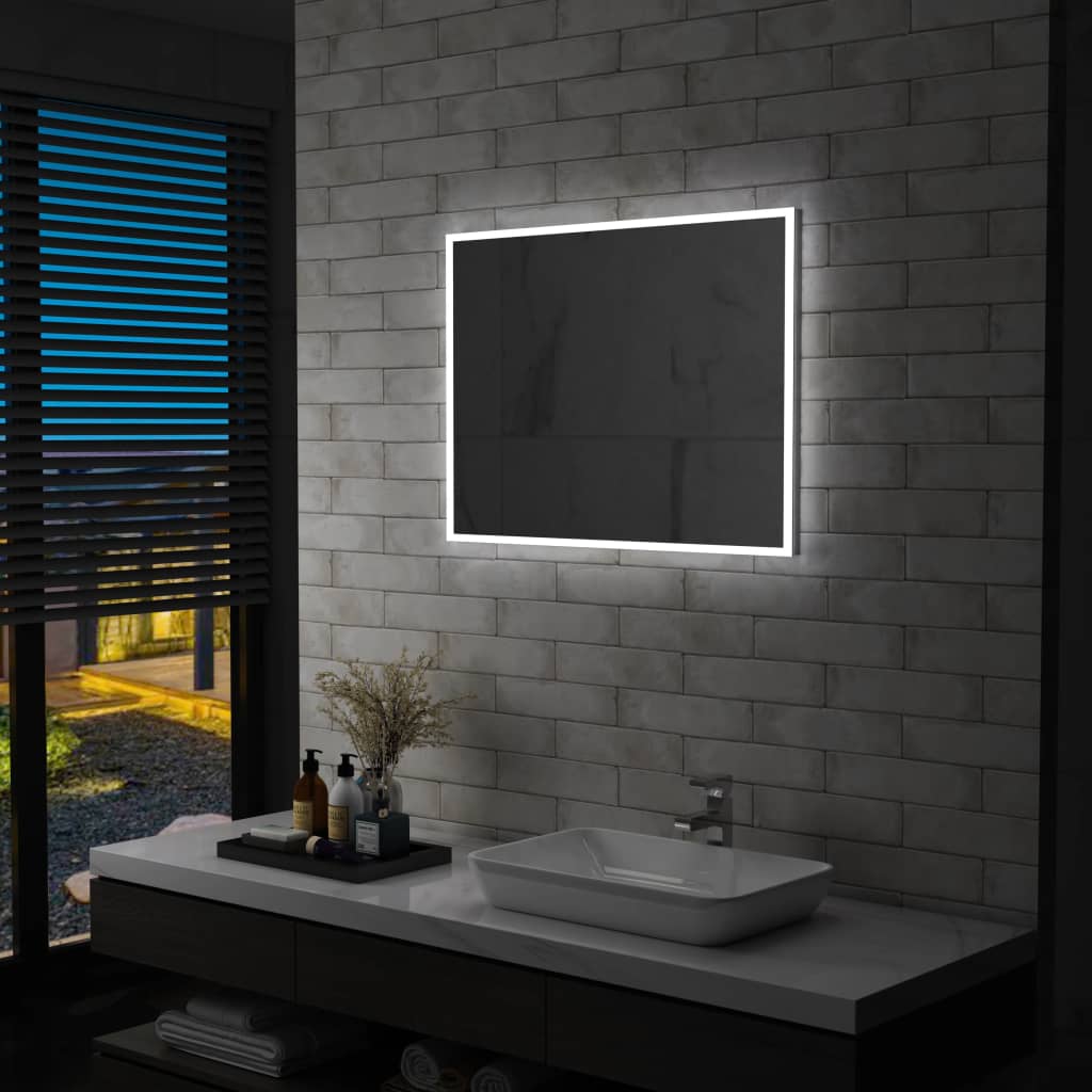 Billede af LED-vægspejl til badeværelset 60x50 cm hos BoligGigant