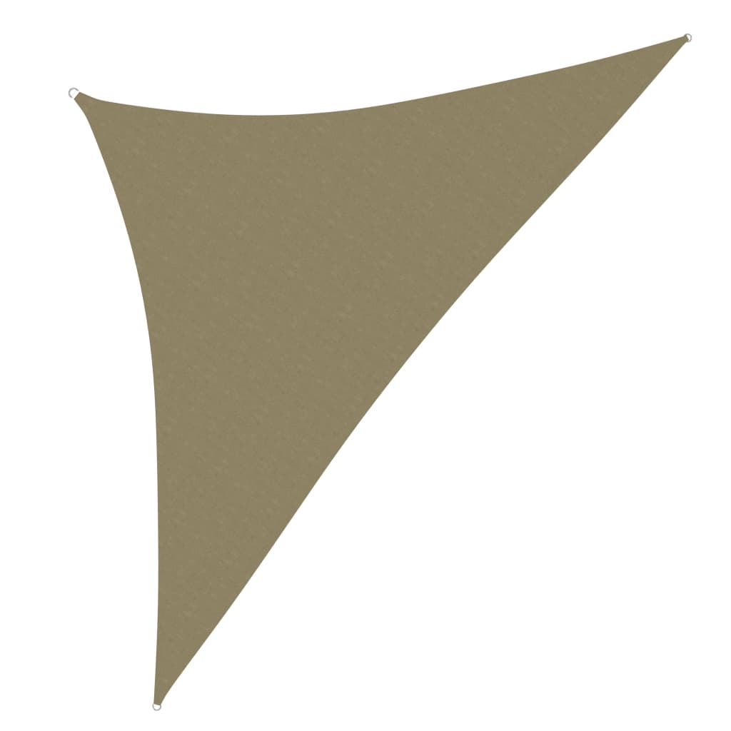 solsejl Oxfordstof trekantet 5 x 5 x 5 m antracitgrå