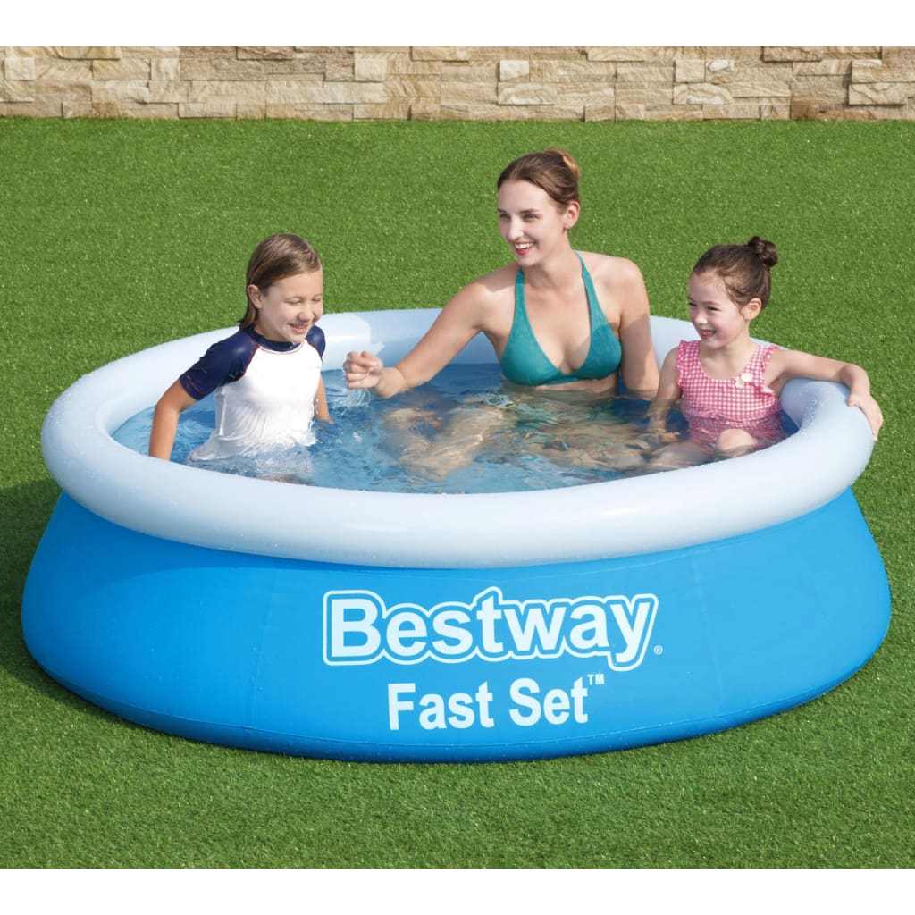 Billede af Bestway oppustelig pool Fast Set 183x51 cm rund blå